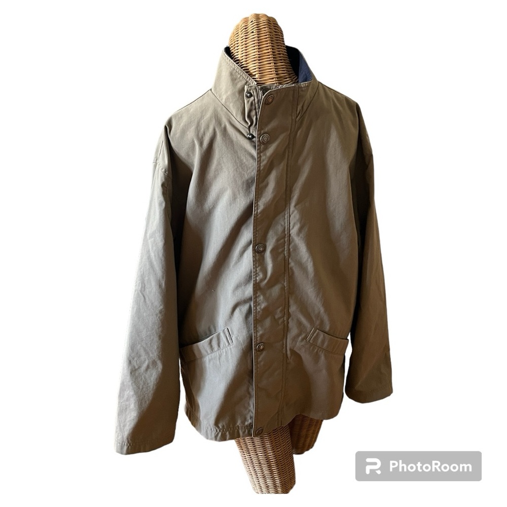 Vintage Eddie Bauer Men’s Khaki Full Zipper w/ Snaps Jacket